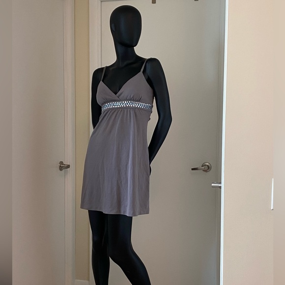 Grey Cocktail Dress - Picture 2 of 6